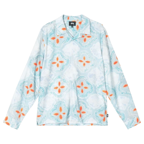 Stussy Sonoma Dye Pattern Shirt 'Blue'
