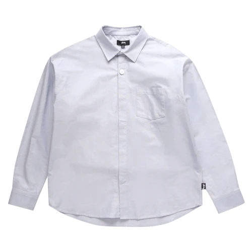 Stussy Big Button Oxford Shirt 'Light Blue'