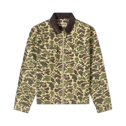 Stussy Washed Canvas Work Shirt Camo