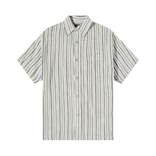 Stussy Wrinkly Cotton Gauze Shirt 'Stripe'