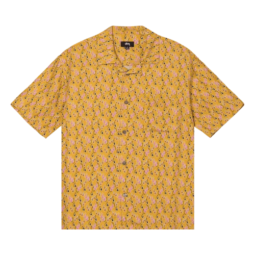 Stussy Paisley Tears Shirt 'Mustard'