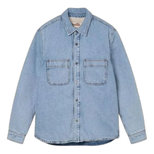 Stussy Sherpa Lined Shirt 'Blue'