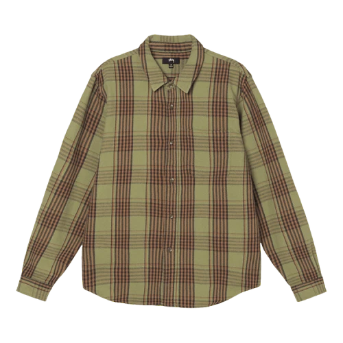 Stussy Laguna Plaid Shirt 'Olive'