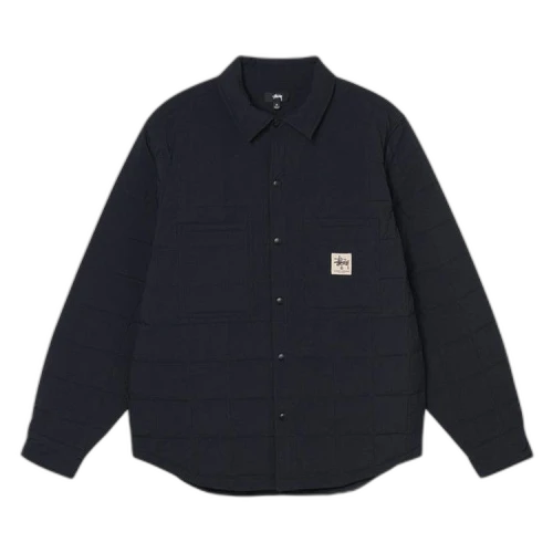 Stussy Quilted Fatigue Shirt Black