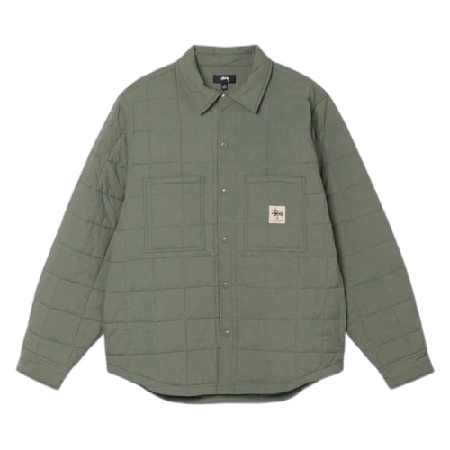 Stussy Quilted Fatigue Shirt 'Green'