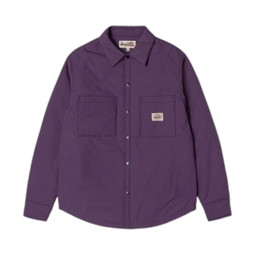 Stussy Padded Tech Overshirt Purple
