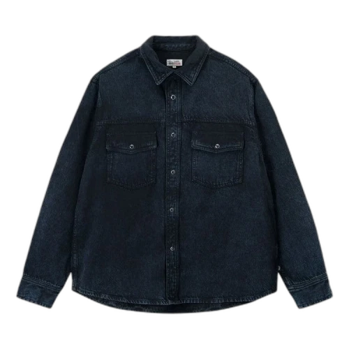 Stussy Double Dye Western Shirt 'Black'