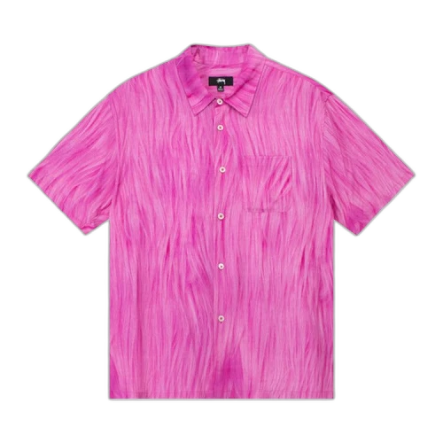 Stussy Printed Fur Shirt Pink