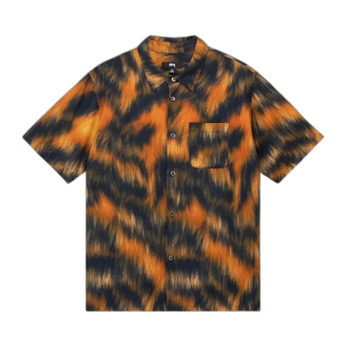 Stussy Fur Print Shirt 'Tiger'