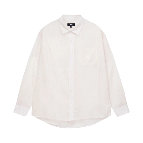 Stussy Light Weight Classic Shirt 'Off White Stripe'