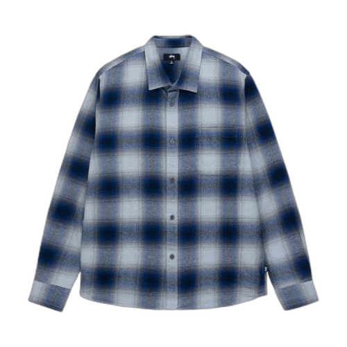 Stussy Bay Plaid Shirt 'Navy'