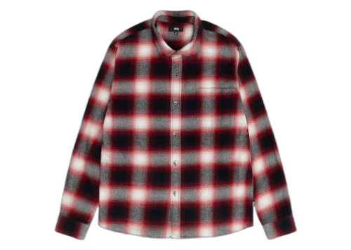 Stussy Bay Plaid Shirt Red