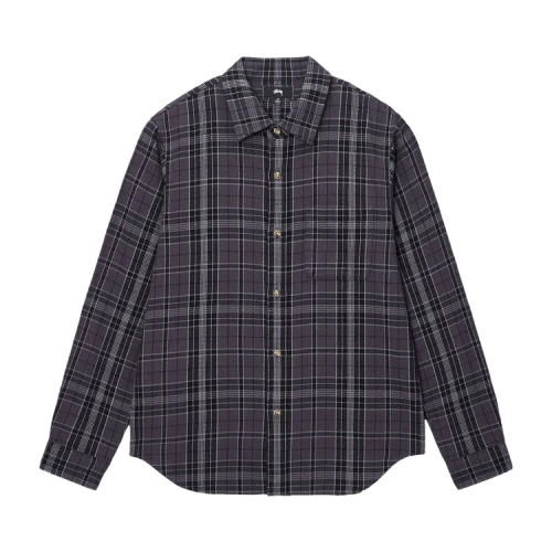 Stussy Stones Plaid Shirt 'Black'
