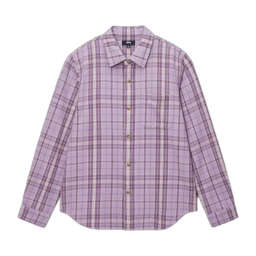 Stussy Stones Plaid Shirt 'Lavender'