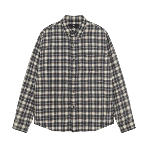 Stussy Plaid Matthew Printed Shirt Black