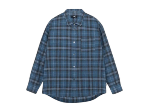 Stussy Beach Plaid Shirt (SS25) Blue