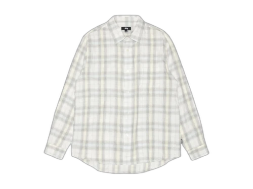Stussy Beach Plaid Shirt (SS25) Off White
