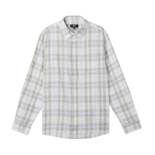 Stussy Beach Plaid Shirt 'Off White'
