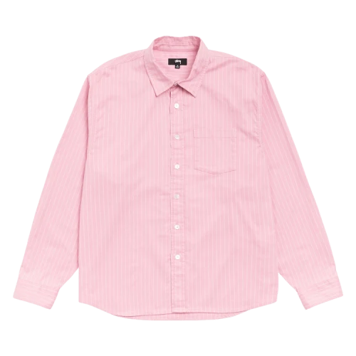 Stussy Oxford Shirt 'Pink Stripe'
