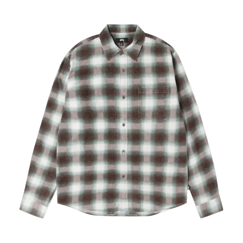 Stussy June Plaid Shirt Bone