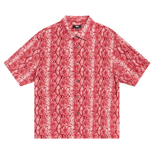 Stussy Python Short-Sleeve Shirt 'Red'