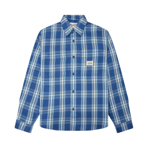 Stussy Lau Plaid Shirt Jacket 'Blue'