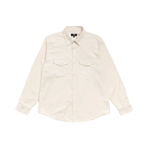 Stussy Cotton Silk Western Shirt 'Off White'