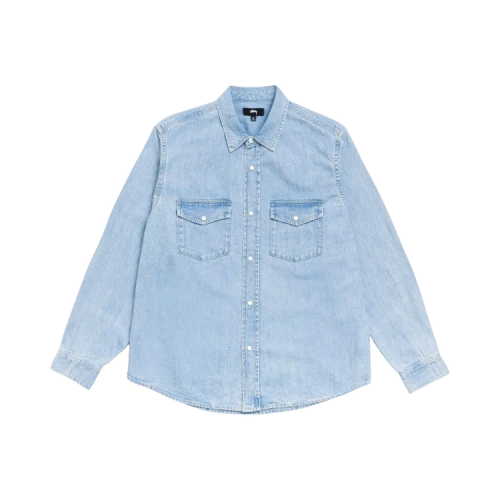 Stussy Denim Western Shirt 'Light Denim'