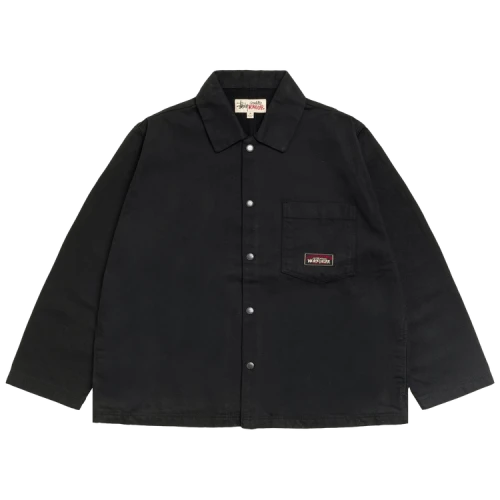 Stussy Canvas Work Overshirt 'Black'