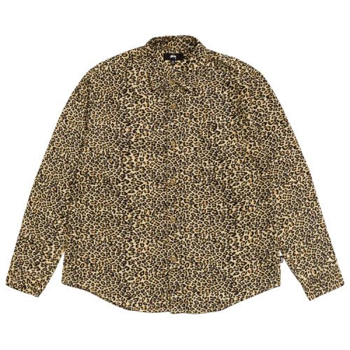 Stussy Animal Print Flannel Shirt 'Leopard'