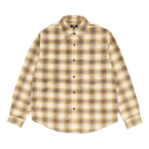 Stussy Dax Printed Shirt 'Gold'