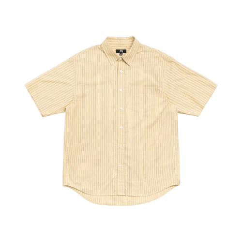 Stussy Standard Short-Sleeve Shirt 'Yellow Stripe'