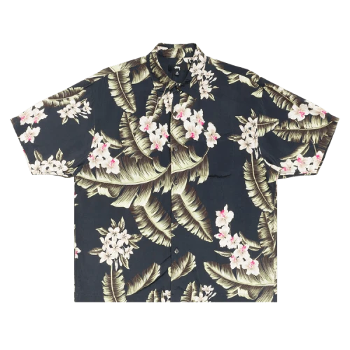 Stussy Hawaiian Floral SS Shirt 'Black'