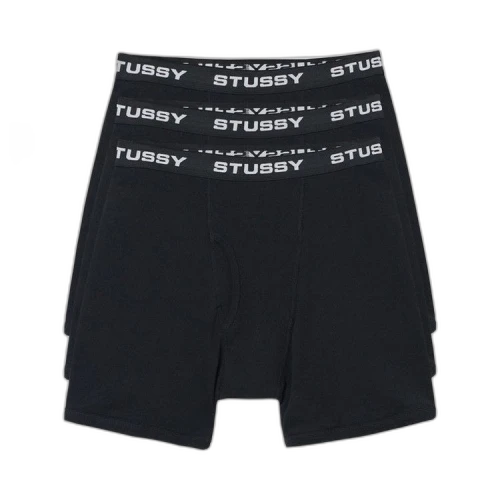 Stussy Boxer Briefs (3 Pack) Black