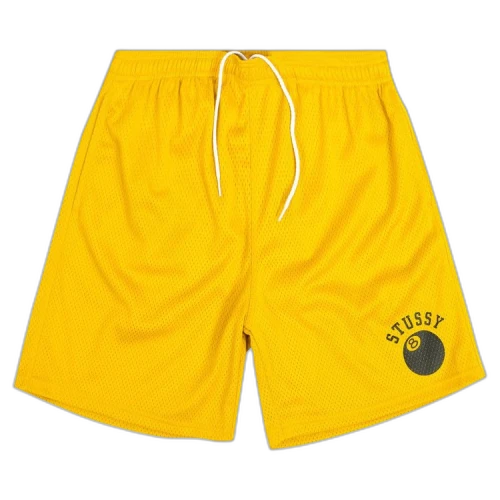 Stussy 8-Ball Mesh Shorts Gold