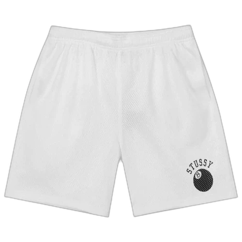 Stussy 8-Ball Mesh Shorts White