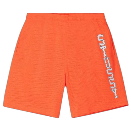 Stussy Collegiate Mesh Shorts Orange