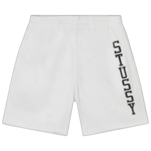 Stussy Collegiate Mesh Shorts White