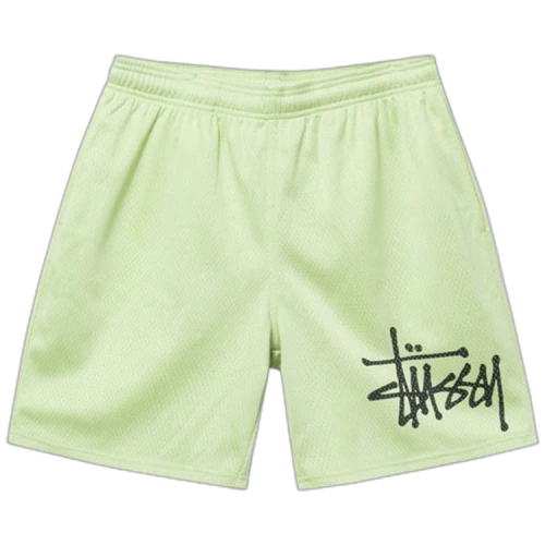 Stussy Big Basic Mesh Short 'Light Lime'