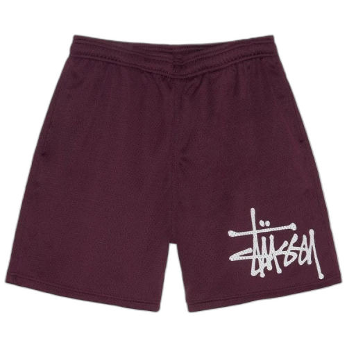 Stussy Big Basic Mesh Short 'Plum'