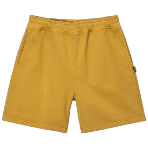 Stussy Pigment Dyed Fleece Short Gold