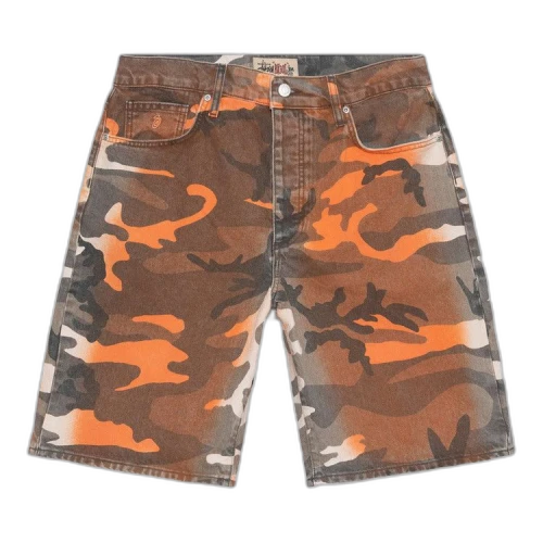Stussy Spray Dye Big Ol' Shorts 'Orange Camo'