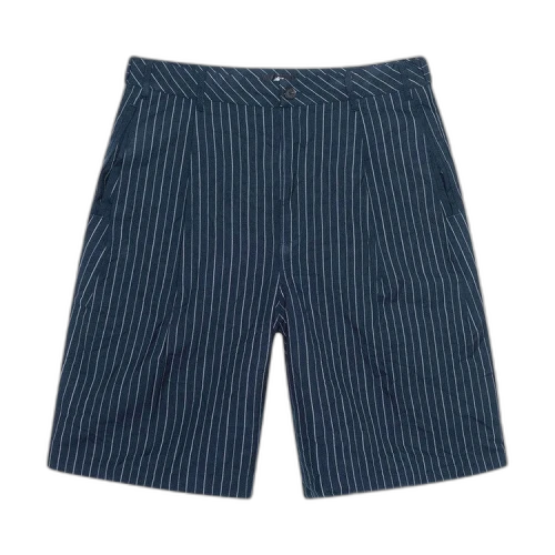 Stussy Wrinkled Stripe Volume Pleated Short Navy