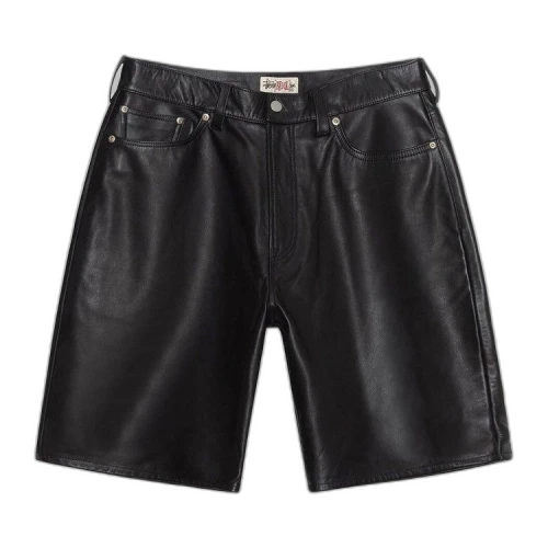 Stussy Big Ol' Leather Short Black