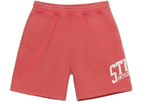 Stussy International Fleece Short Washed Red