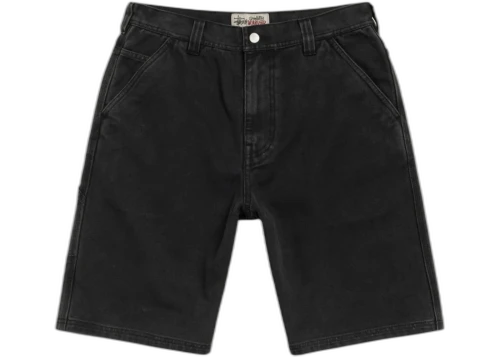 Stussy Washed Canvas Work Short Black