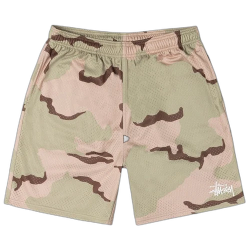 Stussy Basic Mesh Short 'Sand Camo'