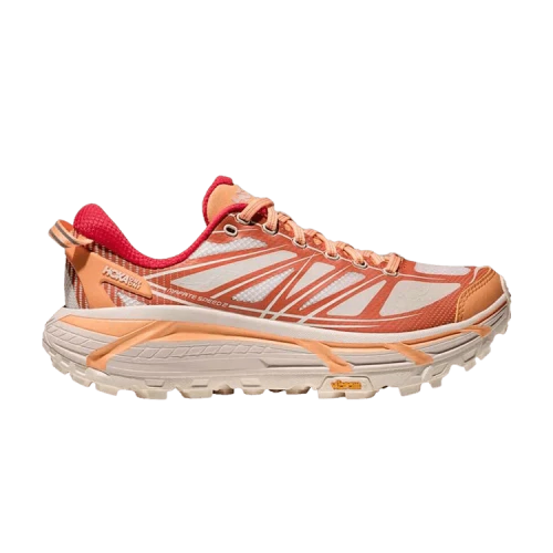 HOKA ONE ONE Mafate Speed 2 Support Casual Running Shoes Unisex Orange Beige