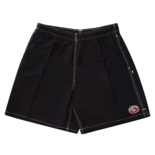Stussy Contrast Stitch Water Short 'Black'