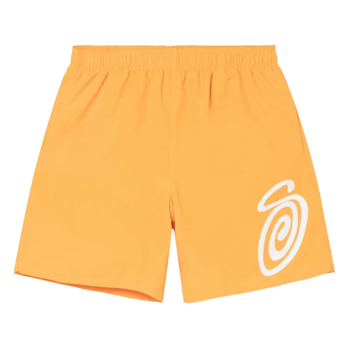 Stussy Curly S Water Short 'Tangerine'